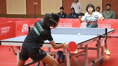 Punjabi University booked a spot in the semifinal of the All India Inter-Zonal Badminton and TT Championship, (HT Photo)