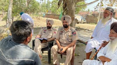 Police carrying out a probe at Anaitpura village falling under the Majitha subdivision of Amritsar on Tuesday after two persons were killed and 10 injured in a clash between farmers and Gujjars of the village. (HT Photo) Police carrying out a probe at Anaitpura village falling under the Majitha subdivision of Amritsar on Tuesday after two persons were killed and 10 injured in a clash between farmers and Gujjars of the village. (HT Photo)