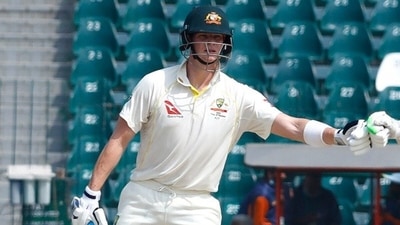 Steve Smith recorded his 35th Test fifty. (Pakistan Cricket/Twitter) Steve Smith recorded his 35th Test fifty. (Pakistan Cricket/Twitter)