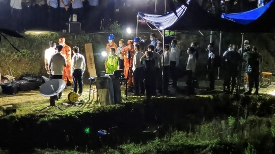 The report said drones and a manual search would be used to try to find the black boxes, which hold the flight data and cockpit voice recorders essential to crash investigations.(AFP)