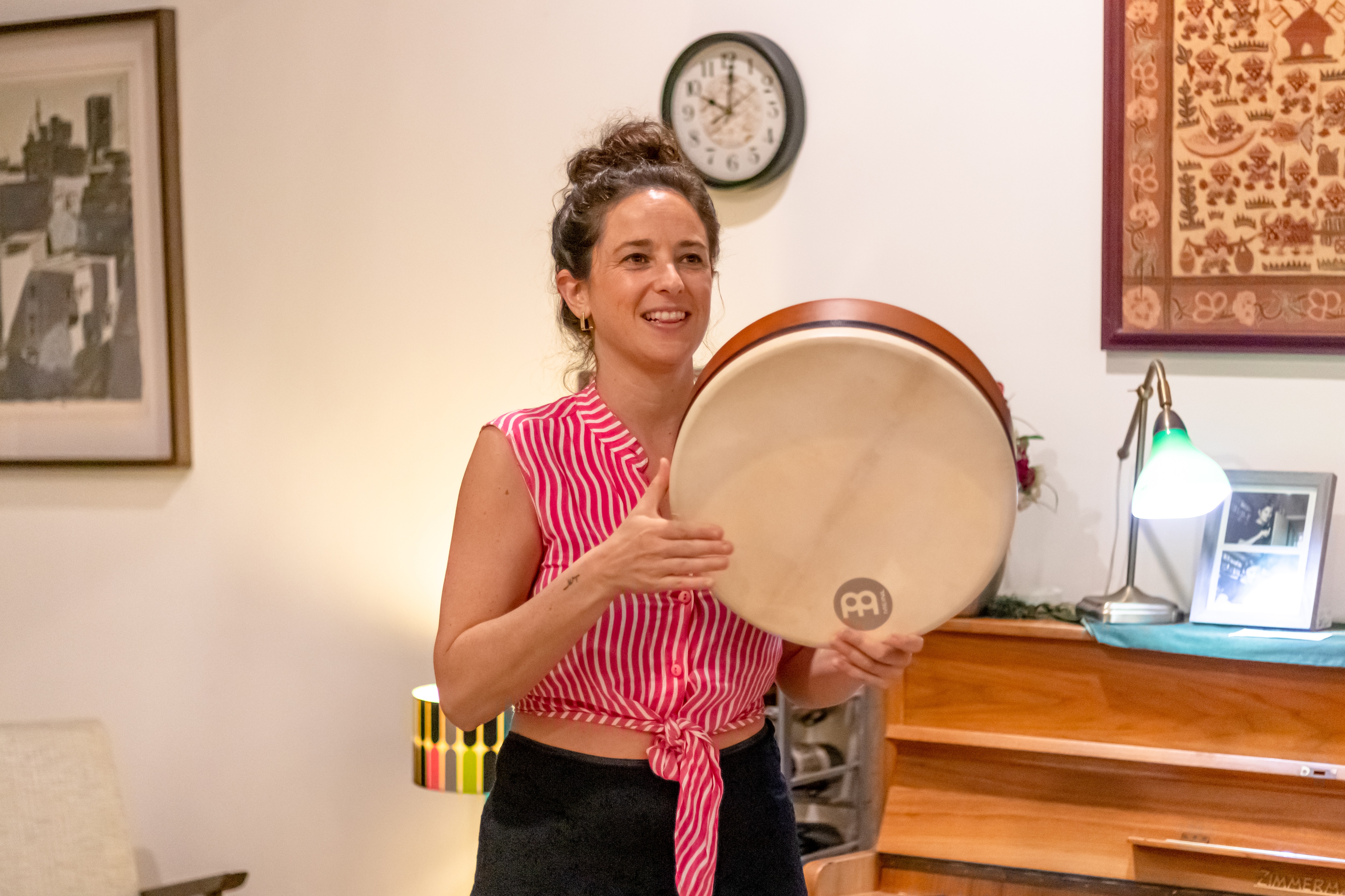 Liron Meyuhas is Israel’s first female hang drum artiste (Photo: Shadab Raza/HT Photo)