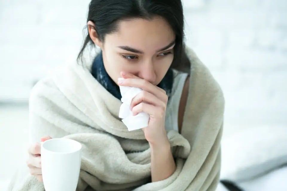 Some people may have a lingering cough or other symptoms when they're past the normal infectious period. (Shutterstock) Some people may have a lingering cough or other symptoms when they're past the normal infectious period. (Shutterstock)