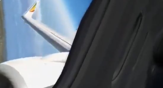 The logo on the plane in the video actually belongs to Ethiopian Airlines. The logo on the plane in the video actually belongs to Ethiopian Airlines.
