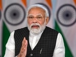Prime Minister Narendra Modi interacts with stakeholders involved in Ukraine evacuation, through video conferencing, in New Delhi. (PTI) Prime Minister Narendra Modi interacts with stakeholders involved in Ukraine evacuation, through video conferencing, in New Delhi. (PTI)