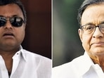 Karti Chidambaram and Union Minister P Chidambaram. Karti Chidambaram and Union Minister P Chidambaram.