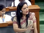 Mahua Moitra speaks in the Lok Sabha during the second part of Budget Session of Parliament, in New Delhi on Tuesday. Mahua Moitra speaks in the Lok Sabha during the second part of Budget Session of Parliament, in New Delhi on Tuesday.