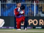 England's Jason Roy before play.