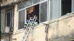 Mumbai, India - March 23, 2022: Fire brigade officials during cooling operation after blaze erupted at 12.10 pm on the third floor of four-storey Vitthal Niwas building at Jacob Circle, Saat Rasta area, Mahalaxmi, in Mumbai, India, on Wednesday, March 23, 2022. (Photo by Pratik Chorge/Hindustan Times) (Pratik Chorge/HT PHOTO) Mumbai, India - March 23, 2022: Fire brigade officials during cooling operation after blaze erupted at 12.10 pm on the third floor of four-storey Vitthal Niwas building at Jacob Circle, Saat Rasta area, Mahalaxmi, in Mumbai, India, on Wednesday, March 23, 2022. (Photo by Pratik Chorge/Hindustan Times) (Pratik Chorge/HT PHOTO)