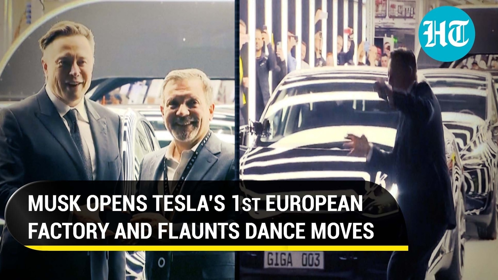 Elon Musk Breaks Into Dance As He Hands Over The First Made In Germany Teslas Hindustan Times 9124