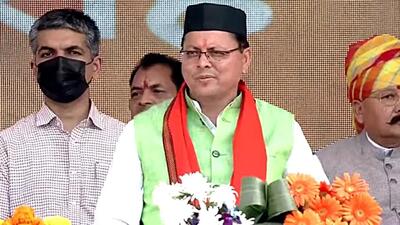 Six MLAs have offered to vacate their seats for Pushkar Singh Dhami as the chief minister needs to be elected to the assembly within six months. (ANI) Six MLAs have offered to vacate their seats for Pushkar Singh Dhami as the chief minister needs to be elected to the assembly within six months. (ANI)