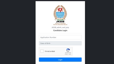 JKSSB Sub-Inspector recruitment exam admit card released at jkssb.nic.in