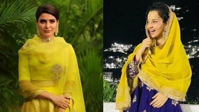 Samantha Ruth Prabhu wishes Kangana Ranaut on her 35th birthday.