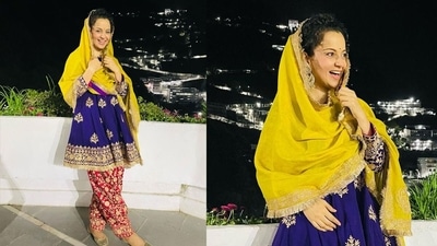 Kangana Ranaut during her visit to Vaishno Devi. Kangana Ranaut during her visit to Vaishno Devi. 