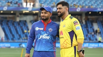 Rishabh Pant with MS Dhoni during IPL 2021. (IPL) Rishabh Pant with MS Dhoni during IPL 2021. (IPL)