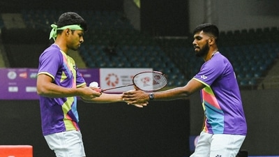 Satwiksairaj Rankireddy and Chirag Shetty beat recently crowned All England champions Shohibul Fikri and Bagas Maulana (Twitter/BAI_Media)