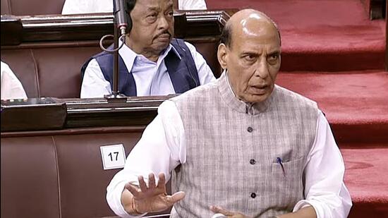 Days after India accidentally fired the missile into Pakistan, defence minister Rajnath Singh on March 15 expressed regret over the incident in Parliament (ANI FILE)