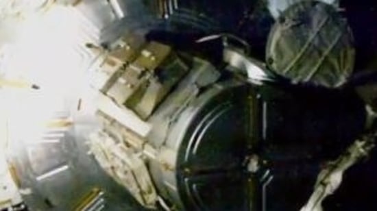 This is the second spacewalk being undertaken to upgrade the orbiting laboratory.(Screengrab/@NASA)
