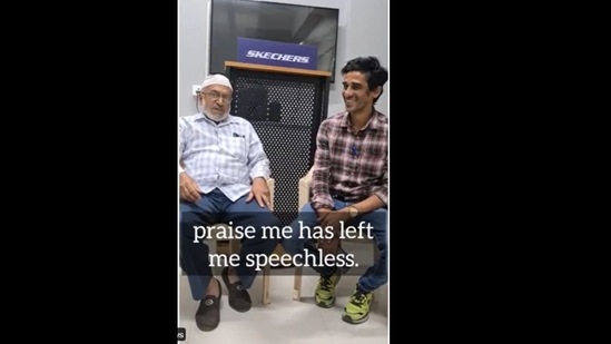 The stranger was really inspired by the words of the elderly man that he had said 20 years ago. (@sabiha_inamdar/Twitter)