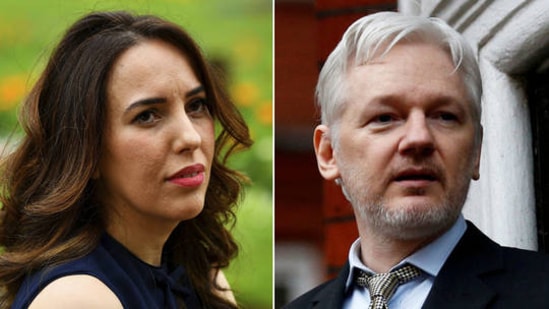 Stella Morris and Julian Assange (Reuters)