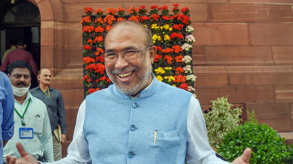 Finally, after deliberations and lobbying, Biren was selected on Sunday and a formal announcement was made by Sitharaman in Imphal. (PTI) Finally, after deliberations and lobbying, Biren was selected on Sunday and a formal announcement was made by Sitharaman in Imphal. (PTI)