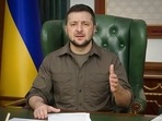 Ukrainian President Volodymyr Zelenskyy speaks from Kyiv, Ukraine. Ukrainian President Volodymyr Zelenskyy speaks from Kyiv, Ukraine.