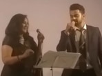The image, taken from an old video, shows Virat Kohli singing Jo Wada Kiya Woh Nibhana Pad.