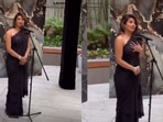 Priyanka Chopra gave a speech at the pre-Oscar party held on Wednesday.&nbsp;
