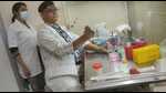 Duck plague vaccine developer Dr Satyabrata Dandapat at work in his laboratory (HT Photo) Duck plague vaccine developer Dr Satyabrata Dandapat at work in his laboratory (HT Photo)