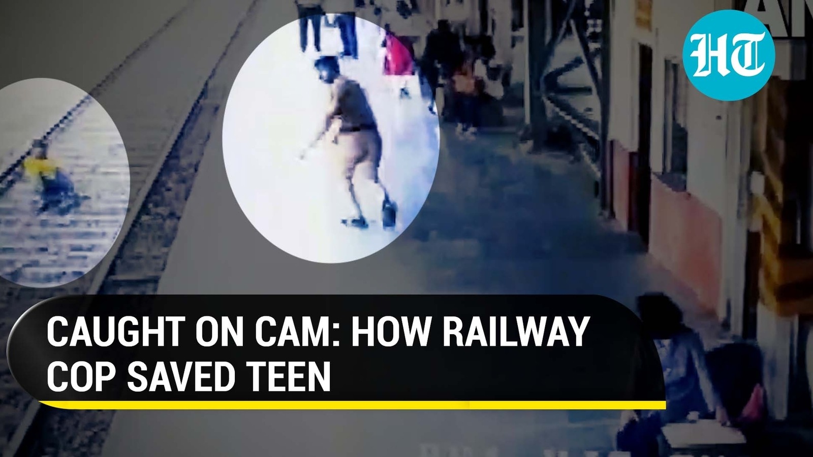 How alert railway cop jumped in front of moving express train to save teen Hindustan Times