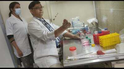Duck plague vaccine developer Dr Satyabrata Dandapat at work in his laboratory (HT Photo) Duck plague vaccine developer Dr Satyabrata Dandapat at work in his laboratory (HT Photo)