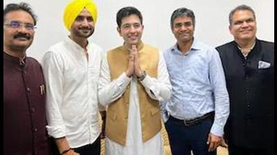 All 5 AAP candidates elected unopposed to Rajya Sabha All 5 AAP candidates elected unopposed to Rajya Sabha