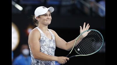 At an age when elite athletes tend to peak and reset goals that define sporting excellence — in Barty’s case, adding to her tally of three Grand Slam singles titles — the 25-year-old world No. 1 chose to stop and change directions (REUTERS) At an age when elite athletes tend to peak and reset goals that define sporting excellence — in Barty’s case, adding to her tally of three Grand Slam singles titles — the 25-year-old world No. 1 chose to stop and change directions (REUTERS)