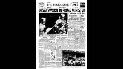 HT This Day: March 25, 1977 -- Desai sworn in Prime Minister