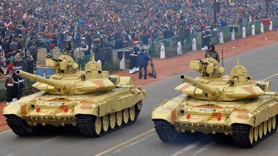 The list of 107 defence items notified for a phased import ban includes key sub-systems of several defence platforms, including Russian-origin T-90 tanks, to be produced in India (HT File Photo/Mod Zakir) The list of 107 defence items notified for a phased import ban includes key sub-systems of several defence platforms, including Russian-origin T-90 tanks, to be produced in India (HT File Photo/Mod Zakir)