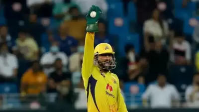 MS Dhoni in action during IPL 2021 final. (IPL) MS Dhoni in action during IPL 2021 final. (IPL)