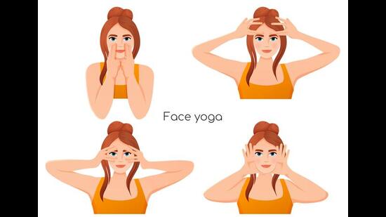 Face yoga has been attributed to yield facelifting, tightening, and sculpting benefits (Shutterstock)