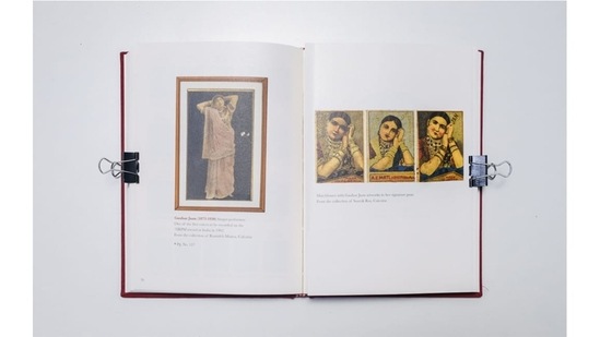 Alakananda Nag’s book Armenians in Calcutta is an ode to the community’s contribution to the history of Kolkata, as well as what remains of that now. Seen here is a spread of images of singer-dancer Gauhar Jaan, who was born in 1873 as Angelina Yeoward, of Armenian descent on her maternal side. She recorded more than 600 songs in over ten languages between 1902 and 1920—the first commercially recorded artist of the sub-continent.(Alakananda Nag)