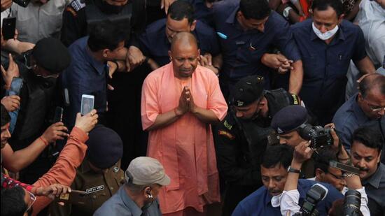Yogi Adityanath will be sworn in as the chief minister of Uttar Pradesh in Lucknow on Friday. (HT Archive)
