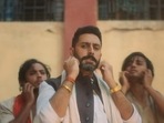 Abhishek Bachchan in Dasvi's song Macha Macha Re.