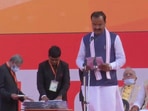 Keshav Prasad Maurya takes oath as UP deputy CM (ANI)