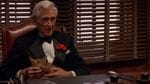 Lloyd Bridges as Vincenzo Cortino, who hides in an ass’s behind, takes on the name Armani Windbreaker on arrival in the US, survives 47 gunshot wounds, and at one point lights a cat’s tail instead of a cigar. Lloyd Bridges as Vincenzo Cortino, who hides in an ass’s behind, takes on the name Armani Windbreaker on arrival in the US, survives 47 gunshot wounds, and at one point lights a cat’s tail instead of a cigar.