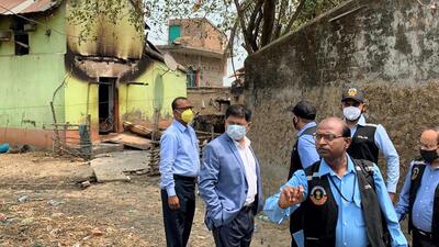 Birbhum: CBI's Central Forensic Science Laboratory's (CFSL) experts collect samples from the houses where eight people were burned alive, allegedly to avenge the killing of TMC leader Bhadu Sheikh, at Bogtui village (PTI) Birbhum: CBI's Central Forensic Science Laboratory's (CFSL) experts collect samples from the houses where eight people were burned alive, allegedly to avenge the killing of TMC leader Bhadu Sheikh, at Bogtui village (PTI)