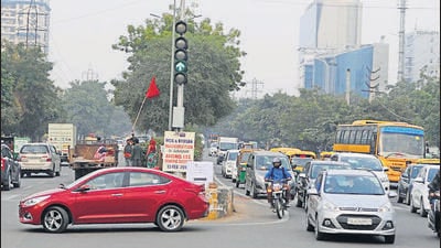 Shahid Hawaldar Singh Chowk is one of the busiest junctions in the city. (HT photo) Shahid Hawaldar Singh Chowk is one of the busiest junctions in the city. (HT photo)