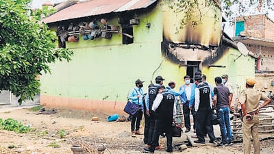 While a team of CBI sleuths from Kolkata left for Rampurhat for investigation, some officers from Delhi are also expected to arrive to assist in the case. (ANI)