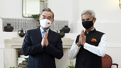 External Affairs Minister S Jaishankar meets Chinese Foreign Minister Wang Yi at Hyderabad House, in New Delhi. (ANI) External Affairs Minister S Jaishankar meets Chinese Foreign Minister Wang Yi at Hyderabad House, in New Delhi. (ANI)