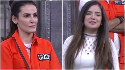 Mandana Karimi and Azma Fallah fought on Lock Upp.