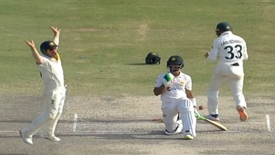 David Warner mimics Hasan Ali's celebration (Twitter) David Warner mimics Hasan Ali's celebration (Twitter)