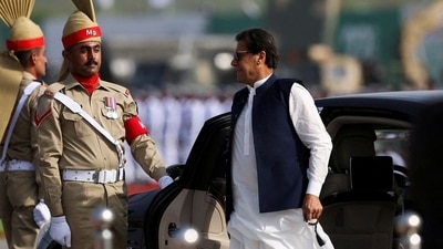 Pakistani Prime Minister Imran Khan, arrives to attend the Pakistan Day military parade in Islamabad, Pakistan. (File photo)&nbsp; (REUTERS)
