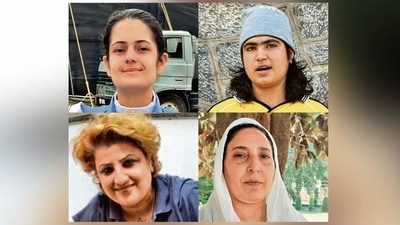 (Clockwise from top left) Mawya Sudan, Insha Wadoo, Haseena and Dr Shabnam Nahid. HT photos