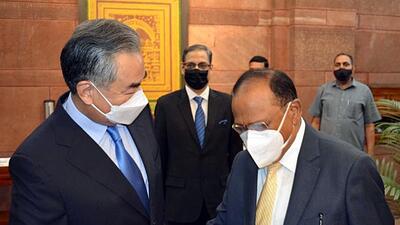 National Security Adviser Ajit Doval meets Chinese Foreign Minister Wang Yi, in New Delhi on Friday. (ANI) National Security Adviser Ajit Doval meets Chinese Foreign Minister Wang Yi, in New Delhi on Friday. (ANI)
